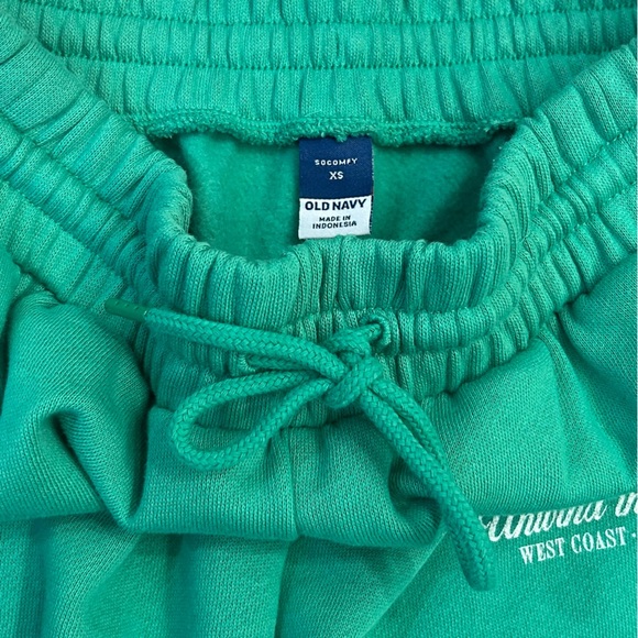 Women's Old Navy Kelly Green Jogger Sweatpants EUC Size XS - Picture 4 of 4